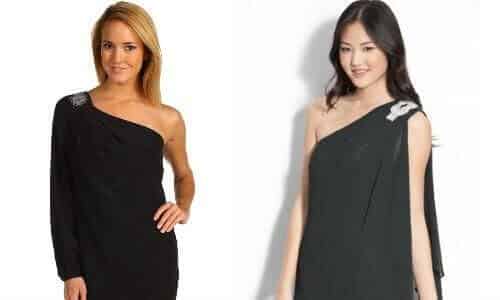 one shoulder dress via become.com merchant