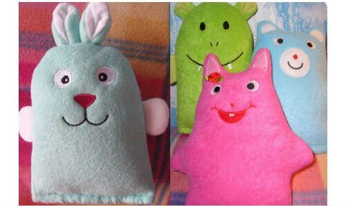 DIY craft felt bunnies